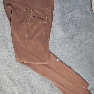Brown Leggings with Side Pockets